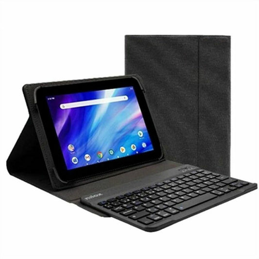 Case for Tablet and Keyboard Nilox NXKB01 Black