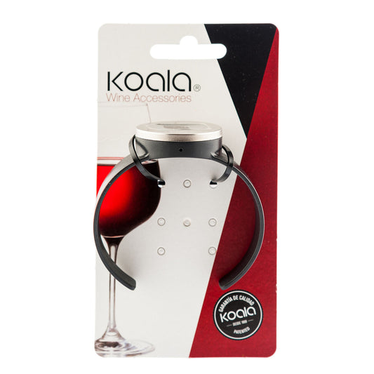 Viinilämpömittari Koala Bodega Kellot Musta Muovinen 7,5 x 7,5 cm (Pack 12x)