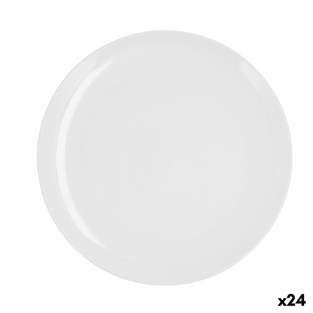 Litteä Lautanen Quid Select Basic Valkoinen Muovinen 25 cm (24 osaa)