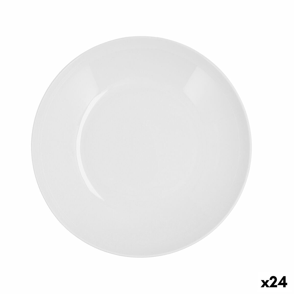 Syvä lautanen Quid Select Basic Valkoinen Muovinen 23 cm (24 osaa)
