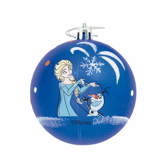 Joulupallo Frozen Memories 6 osaa Sininen Valkoinen Muovinen (Ø 8 cm)