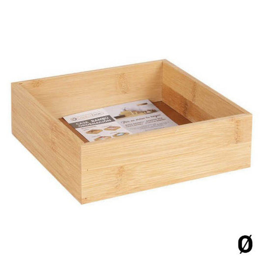 Monikäyttöinen laatikko Confortime Järjestelijä Bambu, Mitta 23 x 9 x 5 cm