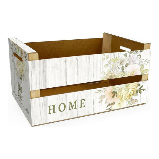 Säilytyslaatikko kannella Confortime Home Kiilto Gėlės (36 x 26,5 x 17 cm)