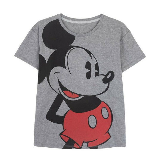 Naisten T-paita Mickey Mouse Harmaa Tumman harmaa, Koko XS