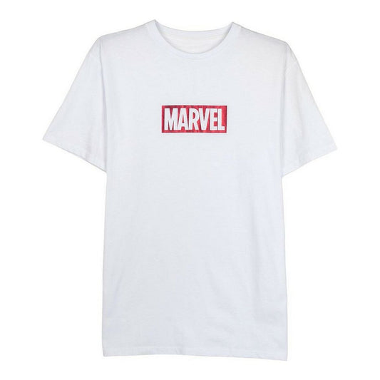 Miesten T-paita Marvel Valkoinen Aikuisten, Koko M