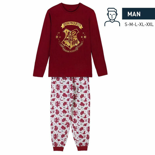 Pyjamat Harry Potter Punainen (Aikuisten) Miehet, Koko XXL