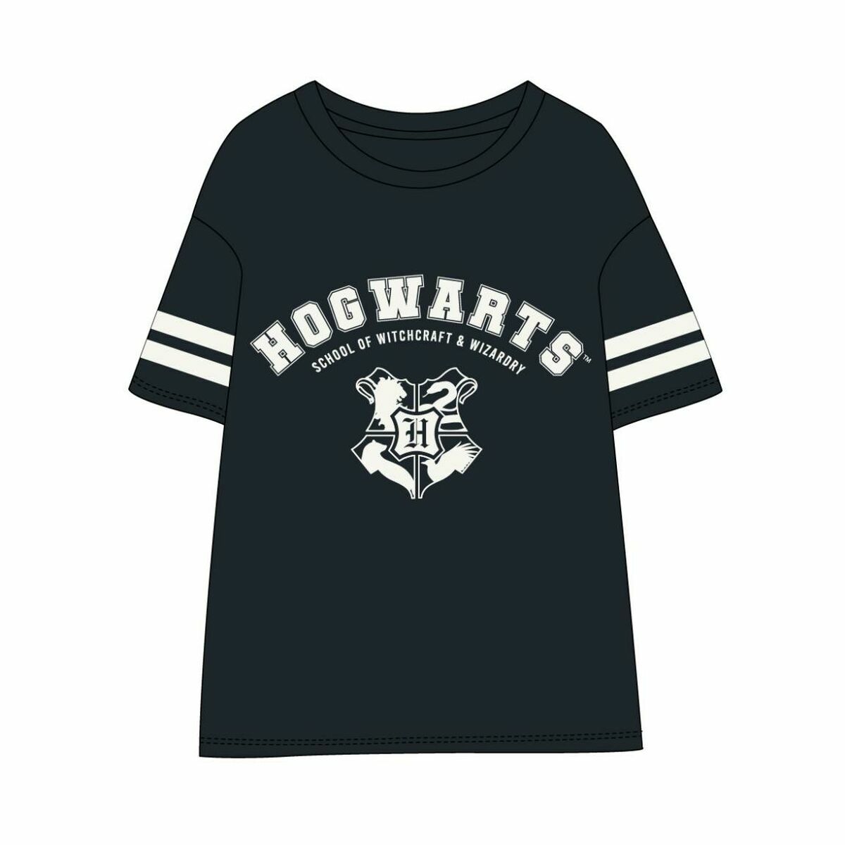 Naisten T-paita Harry Potter Tummansininen, Koko S