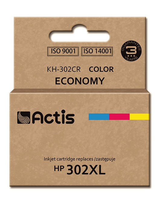 Actis KH-302CR muste (korvaa HP 302XL F6U67AE; Premium; 21 ml; väri) - KorhoneCom
