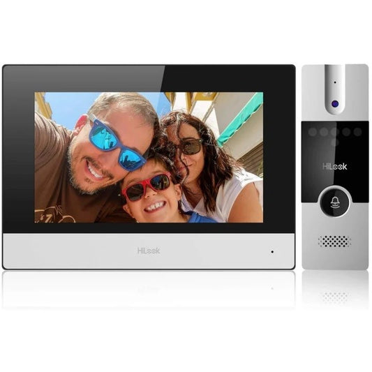 Video intercom HILOOK HD-VIS-04 7” screen LCD TFT 1024x600px WiFi Black  Silver