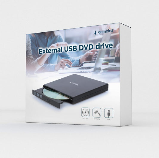 Gembird DVD-USB-04 optinen levyasema DVD±RW Musta