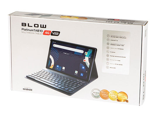 Tablet BLOW PlatinumTAB10 4G V22 + 4GB/64GB octa-core case
