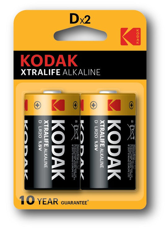 Kodak KDXLR20PB2 Disposable Battery D Alkaline