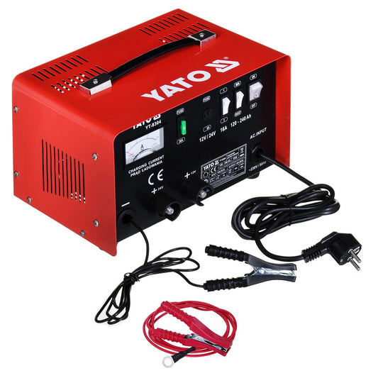YATO CHARGER WITH START SUPPORT 16A 12V / 24V 120 - 240Ah