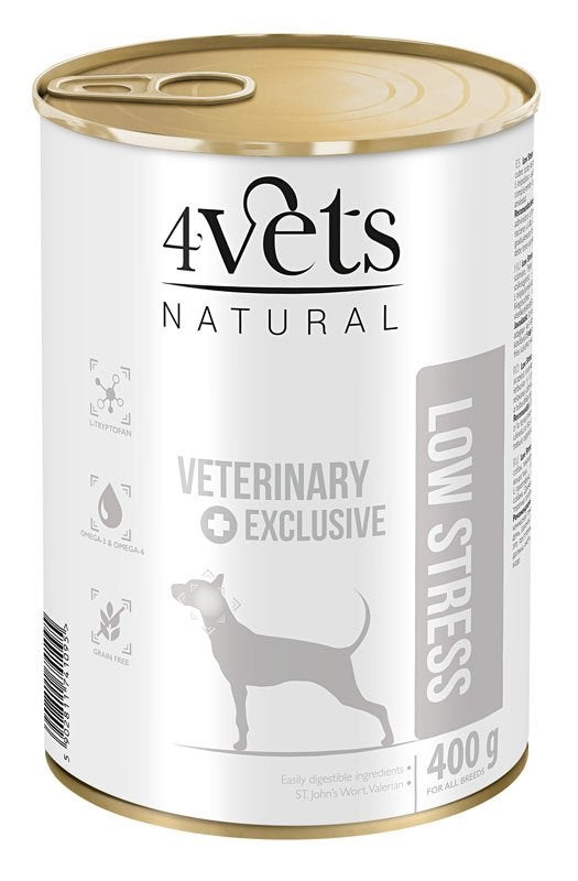 4VETS Natural Low Stress Dog - wet dog food - 400 g