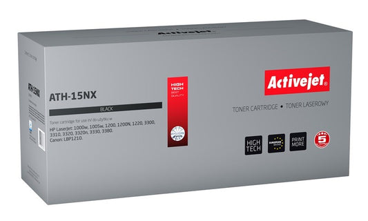 Activejet ATH-15NX -väriaine (korvaa HP 15X C7115X Canon EP-25:lle; Supreme; 4200 sivua; musta)