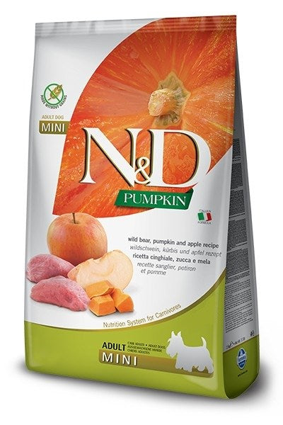 FARMINA N&amp;D Pumpkin Adult Mini Boar&amp;Apple - dry dog ​​food - 7 kg