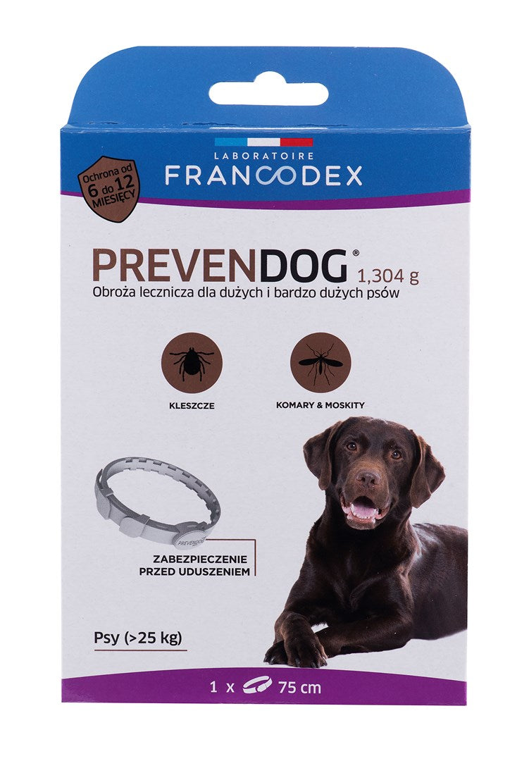 FRANCODEX PrevenDog - collar against ticks - 75 cm