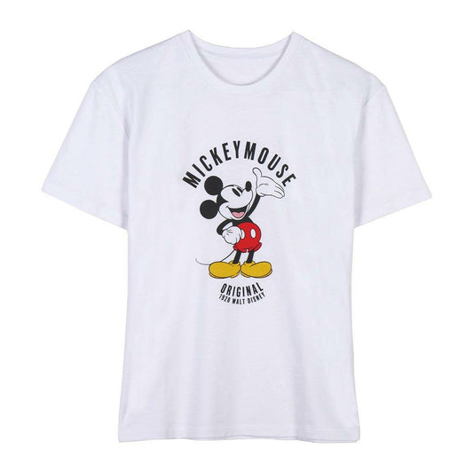 Naisten T-paita Mickey Mouse Valkoinen, Koko XL
