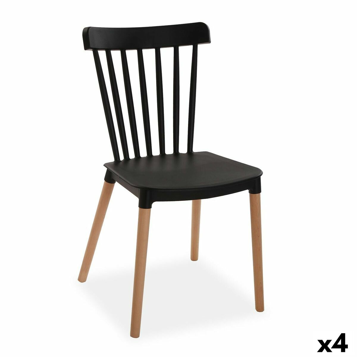 Tuoli Versa Musta 52,5 x 80 x 43 cm (4 osaa)