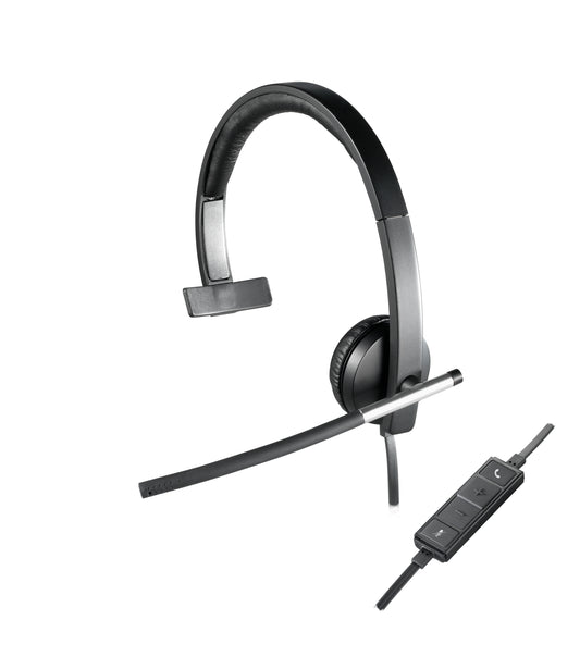 Logitech USB-kuulokkeet Mono H650e kuuloke musta harmaa - KorhoneCom