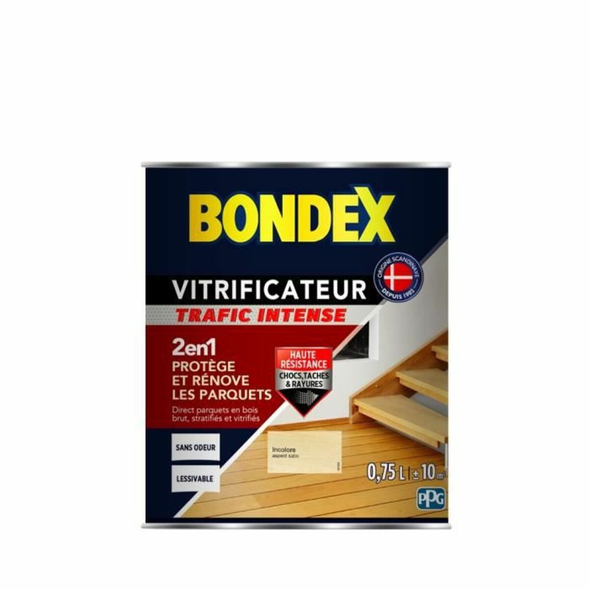 Vitrifying varnish Bondex Satin finish Colorless 750 ml