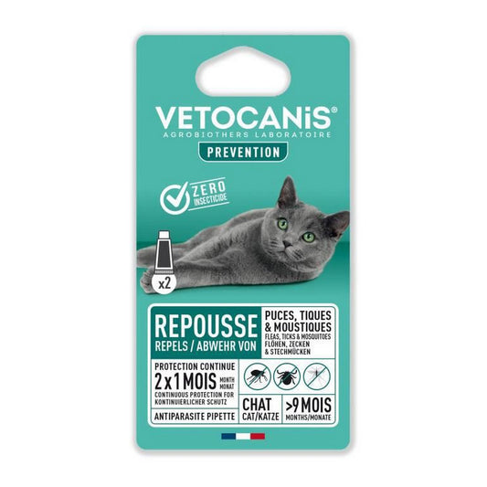 Antiparasitic Vetocanis Cat 2 parts