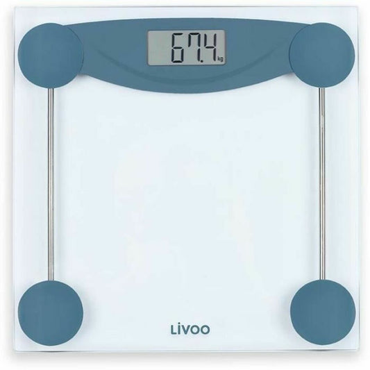 Digital personal scale Livoo DOM426B Blue Tempered glass 180 kg