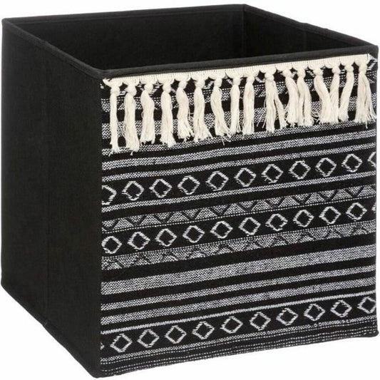 Decorative basket Five Ethnic with tassels (31 x 31 x 31 cm)
