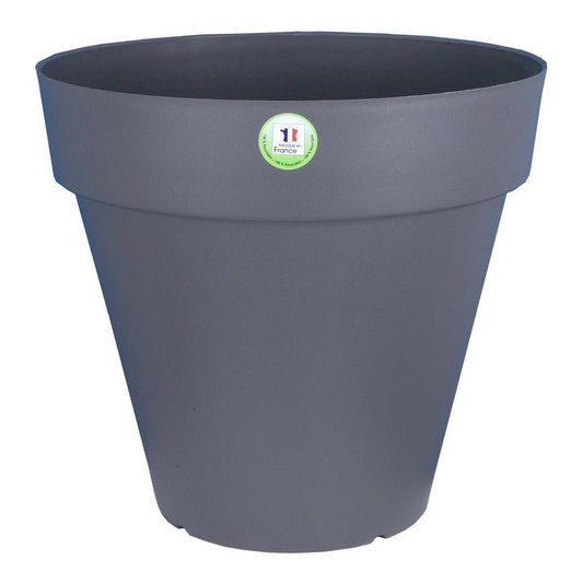Flowerpot Riviera 414076 Round Gray Plastic
