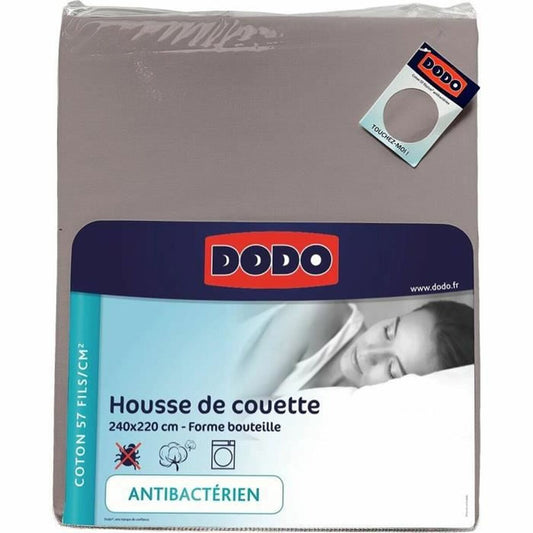 Fitted sheet DODO Antibacterial Brown gray 240 x 220 cm