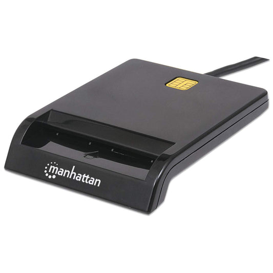Manhattan 102049 älykortin lukijalaite Sisätila USB USB 2.0 Musta - KorhoneCom