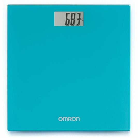 Digital personal scale Omron 29 x 27 x 2.2 cm Blue Glass