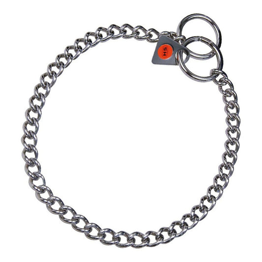 Dog collar Hs Sprenger Silver 2 mm Links Spiral (35 cm)