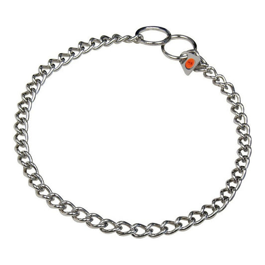 Dog collar Hs Sprenger Silver 2.5 mm Links Spiral (45 cm)