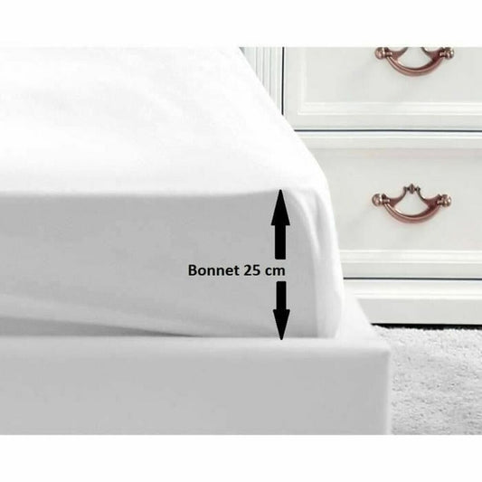 Fitted base sheet Lovely Home White 140 x 190 cm