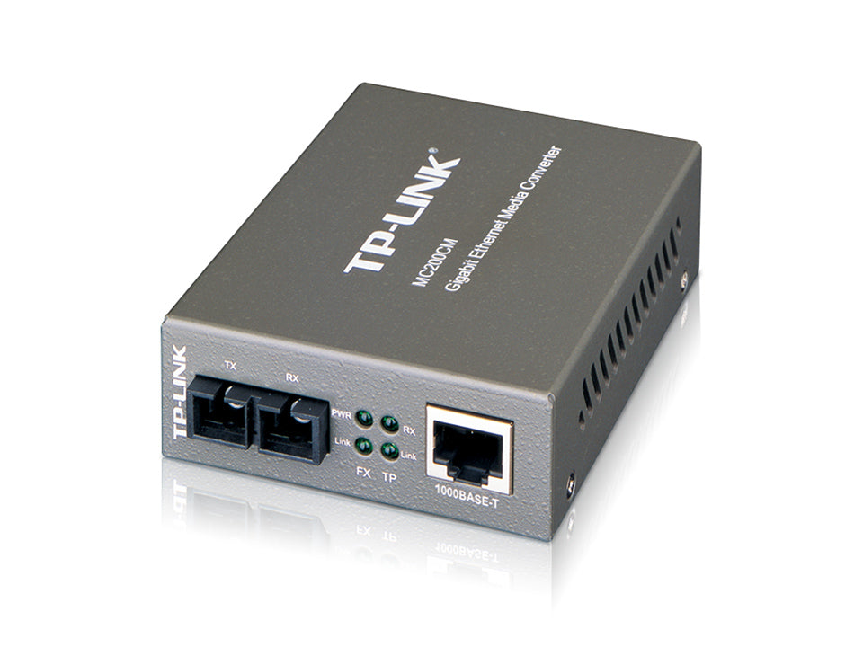 TP-Link MC200CM V3 verkon mediamuunnin Sisäinen 1000 Mbit/s 850 nm Musta - KorhoneCom