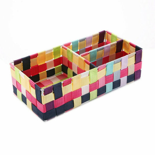 Box with compartments Versa Multicolor (17 x 10 x 35 cm)