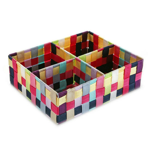 Box with compartments Versa Multicolor (27 x 10 x 32 cm)