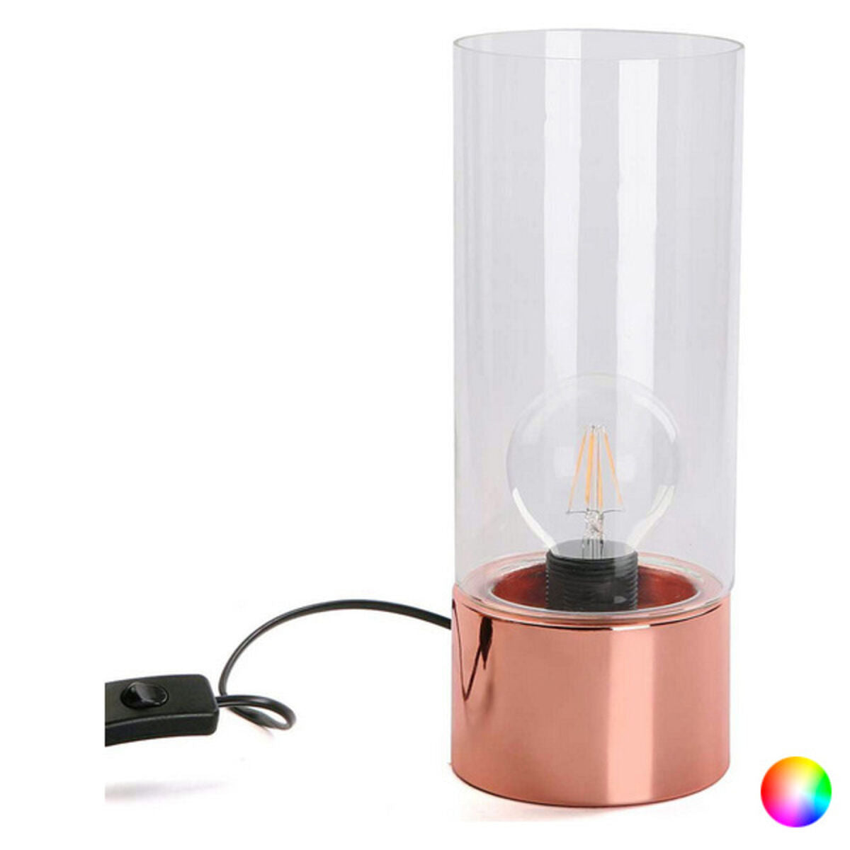Table lamp Crystal (12 x 31.5 x 12 cm), Color Copper