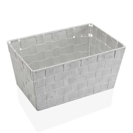 Multipurpose basket Versa Black White Bath &amp; shower 20 x 15 x 30 cm