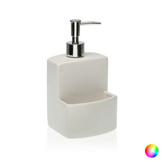 Soap dispenser Ceramic (10 x 19 x 10 cm), Color Grey