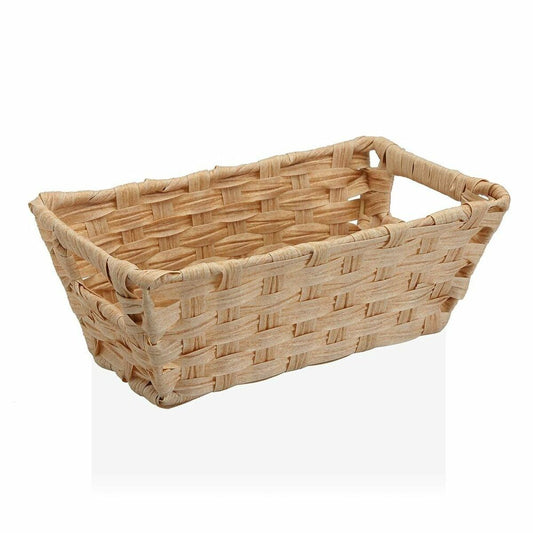 Basket Versa Beige With handles Polyethylene (17 x 11.5 x 29 cm)