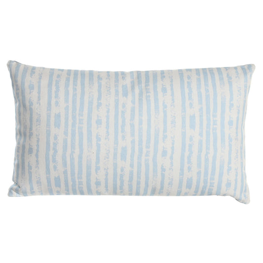 Pillow DKD Home Decor 50 x 15 x 30 cm Stripes Blue White Mediterranean