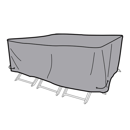 Protective case DKD Home Decor Table Black Aluminum Dark gray (200 x 130 x 60 cm)