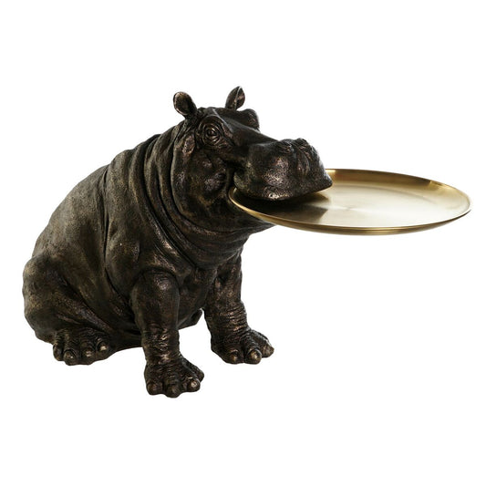Decorative figurine DKD Home Decor Copper Hippopotamus 74 x 33.5 x 42 cm