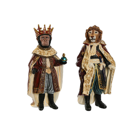 Decorative figurine Home ESPRIT Multicolor 15 x 14 x 32.5 cm (2 parts)