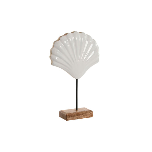 Decorative figurine Home ESPRIT White Natural Seashell Mediterranean 17 x 5 x 29 cm