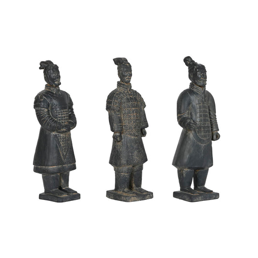 Decorative figure Home ESPRIT Gray Soldier 18.5 x 16.5 x 57 cm (3 parts)