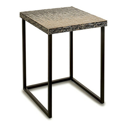Side table Gray Metal Pearl chipboard (47 x 62 x 47 cm)
