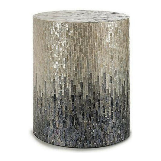 Stool Gray Faded effect (40 x 46 x 40 cm) Faded effect